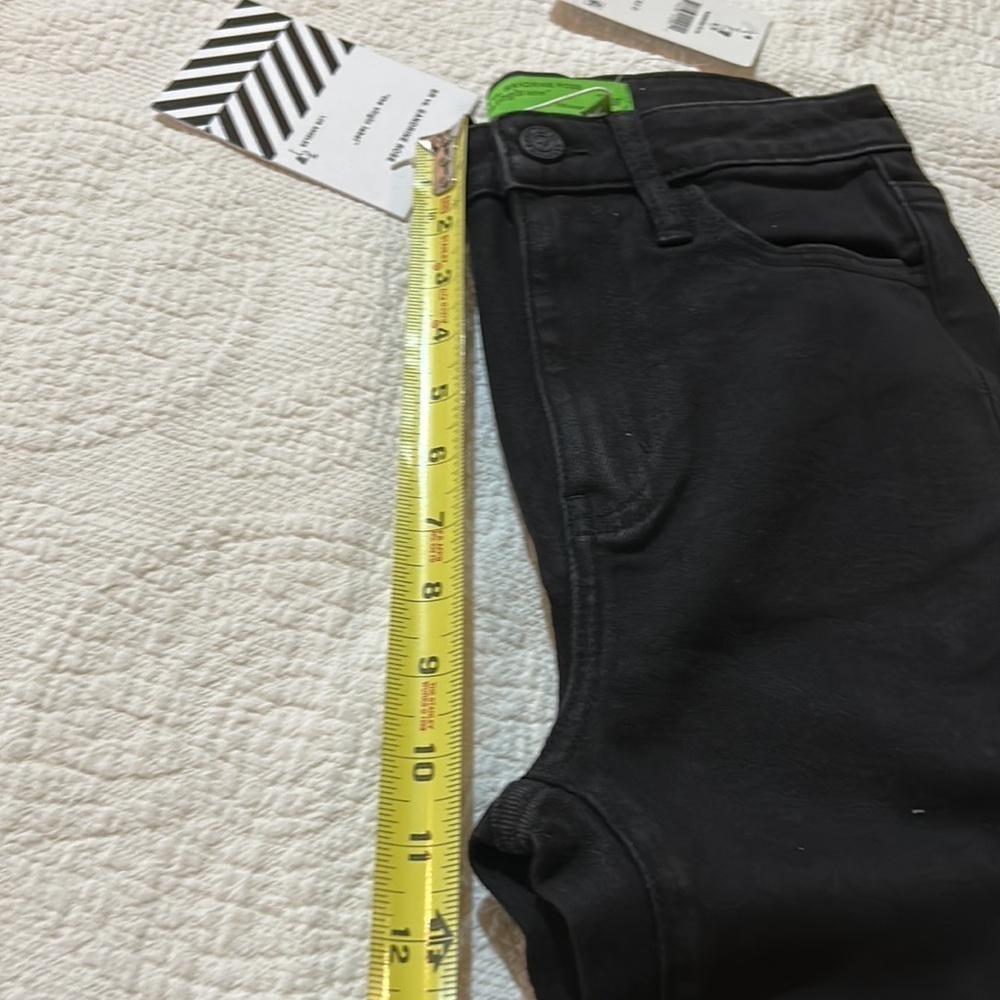 Sandrine Rose Black denim High Ruse skinny. NWT 26 - Picture 4 of 11